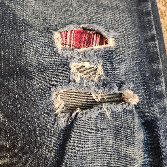 Maurices flannel patch jeans | 1/2 R - Picture 7 of 7